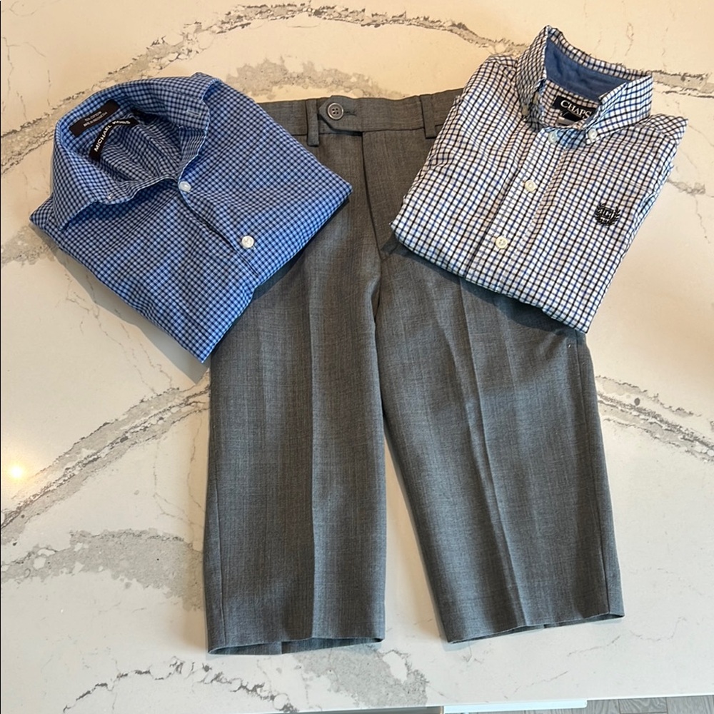 Lord & Taylor Pants w Michael Kors & Chaps Long Sleeve Button Shirts